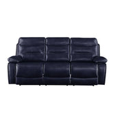 Aashi Navy Leather-Gel Match Sofa Model 55370 By ACME Furniture